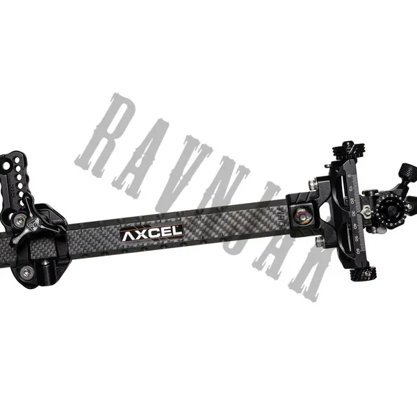Axcel Sight Achieve XP Variable Range 2.0" Carbon Bar Recurve 9"